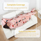Catalonia Xmas Dwarfs Wearable Blanket with Sleeves and Foot Pocket – Ultra-Soft Warm Fleece Long Throw Snuggly Blanket for Sleeping & TV Time – Cozy Christmas Gift for Women & Men