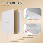WLIVE Dresser for Bedroom with 8 Drawers, Wide Fabric Dresser for Storage and Organization, Bedroom Dressers, Chest of Drawers for Living Room, Closet, Hallway, White