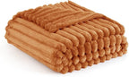 Bedsure GentleSoft Burnt Orange Fall Throw Blanket for Couch - Cozy Soft Blankets for Women, Cute Small Fall Throws for Girls, Orange, 50x60 Inches