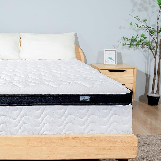 Full Size Mattress | 12 Inch Hybrid Mattresses Full in a Box | Medium Firm Memory Foam and Individual Pocket Springs | Fiberglass Free Bed Matress | Breathable | CertiPUR-US