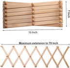 SKOLOO Hat Rack for Wall with 20 Hooks, Solid Wooden, Modern, Expandable Coat Rack Wall Mount for Coats, Hats, Bags, Baseball Caps, Natural Color