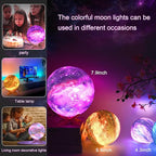 4.3'' Moon Lamp Kids Night Light Galaxy Lamp 16 Colors LED Moon Light with Touch & Remote Control Bedside Lamp as Christmas Birthday Gifts for Girls/Boys/Kids