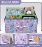 Sorbus Fabric Dresser for Kids Bedroom - Chest of 5 Drawers, Tall Storage Tower, Clothing Organizer, for Closet, for Playroom, for Nursery, Steel Frame, Fabric Bins - Wood Handle (Tie-dye Purple)