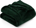 Utopia Bedding Fleece Blanket King Size Forest Green 300GSM Luxury Anti-Static Fuzzy Soft Microfiber Bed Blanket (90x102 Inch)