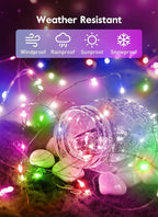 Fairy Lights Plug in, 33FT 100LEDs USB Twinkle Lights with Timer and Remote, Starry String Lights 8 Modes for Wreath Wedding Party Indoor Christmas Decoration, Multicolor