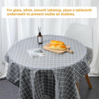 20 Inch Clear Round Table Cover Protector 1.5mm Thick Table Protector for Dining Room Waterproof Plastic PVC Vinyl Tablecloth Cover Circle Tabletop Desk Pad Mat for Furnture Coffee End Bed Side Table