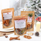 6 Pack Christmas Potpourri Simmer Pot Kit, Holiday Stovetop Potpourri, Botanical Air Freshener Sachets, Festive Bowl Filler Decor for Home Fragrance, Housewarming & Hostess Gifts