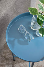 Kate and Laurel Celia Round Foldable Tray Accent Table