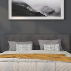 Flash Furniture Bedford Tufted Upholstered King Size Headboard in Dark Gray Fabric