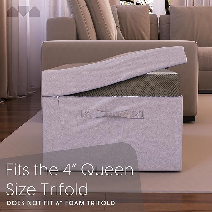 Milliard Carry Case for the Tri Folding Mattress Queen Size (78" x 58"x 4") (Mattress NOT Included)