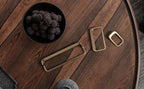 Goo-Ki Champagne Bronze Cabinet Pulls with Hole Center 5''(128MM),Modern Zinc Finger Pulls for Drawer,Wardrobe,Cupboard,6 Pack