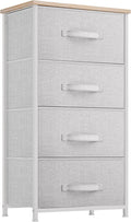 YITAHOME Dresser with 4 Drawers - Fabric Storage Tower, Organizer Unit for Bedroom, Living Room, Hallway, Closets - Sturdy Steel Frame