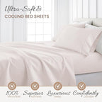 Linen Market 4 Piece King Sheet Set - Breathable, Double-Brushed Patterned Cooling Sheets – Oeko-TEX Certified Ultra Soft & Wrinkle-Free 16" Deep-Pocket King Sheets - Easy Care Classic in Pink