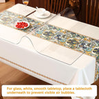 Clear Plastic PVC Table Protector Rectangular Desk Table Pad Mat for Office Computer Wood Furniture Coffee Kitchen Sofa Side Table Media Stand Countertop Protective Cover Waterproof Vinyl 18 x 42 Inch