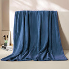BEAUTEX Fleece Blanket King Size Super Soft Flannel Throw Blanket Lightweight Fuzzy Plush Blanket for Couch Sofa or Bed All Seasons (Dusty Blue, 108" x 90")