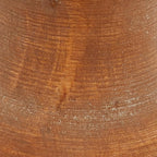 Deco 79 Wood Beaded Pillar Candle Holder, Set of 3 12", 9", 7"H, Brown
