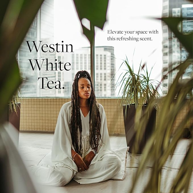 Westin Mini Home Diffuser Refill | Authentic White Tea Scent | Hotel Collection Refill Capsule | Up to 300 Hours | Notes of White Tea, Cedar, Vanilla | Waterless Fragrance for Plug-in Wall Diffusers