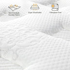 Twin XL Mattress 10 Inch-Hybrid Mattress in a Box-Individual Pocket Springs with Breathable Memory Foam College Dorm Room Essentials-Extra Long Twin Size Bed-Medium Firm Feel for Youth and Kids