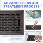 4x14 Inches Heavy Duty Walkable Floor Register - Easy Adjust Air Supply Lever Decorative Floor Vent Covers, Boston Design Vent Covers for Home - Oil Rubbed Bronze