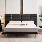 Amazon Basics Memory Foam Mattress, Medium Firm, 10 Inch, Queen, White/Grey