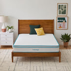 Linenspa 10 Inch Memory Foam and Spring Hybrid Mattress - Medium Feel - Bed in a Box - Quality Comfort and Adaptive Support - Breathable - Cooling - Perfect for a Guest Bedroom - Full Size
