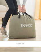 Intex Comfort Dura-Beam Airbed Internal Electric Pump Bed Height Elevated (2020 Model)
