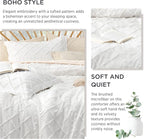 Bedsure Oversized King Comforter Set - White Comforter, Boho Tufted Shabby Chic Bedding for Kids, 3 Pieces Vintage Farmhouse Bed Set for All Seasons, Fluffy Soft Bedding with 2 Pillow Shams