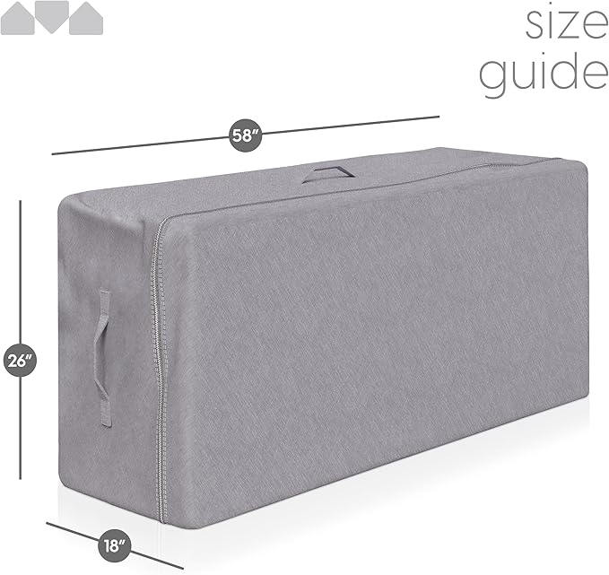 Milliard Carry Case for the Tri-Folding Memory Foam Mattress 6 Inch Queen Size (78" x 58" x 6")(Mattress NOT Included)