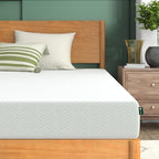ZINUS 6 Inch Green Tea Memory Foam Mattress, King, Fiberglass Free, Patented Custom Contour Support, Sturdy Base Foam, CertiPUR-US Certified, Mattress in A Box, White