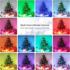 BrizLabs Christmas Fairy String Lights, 33ft 100 LED Color Changing Christmas Fairy Lights with Remote Timer, USB Rainbow Xmas Light Music Sync RGB Twinkle Light for Xmas Halloween Home Party Wedding