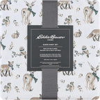 Eddie Bauer - Queen Sheets, Cotton Flannel Bedding Set, Brushed For Extra Softness, Cozy Home Decor (Woodlands Friends, Queen)