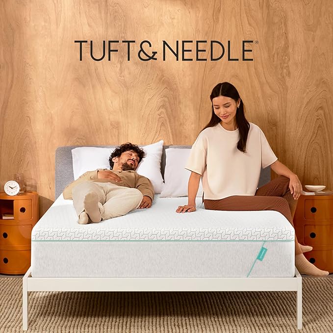 Tuft & Needle Original Hybrid Medium Twin Mattress, Adaptive Foam, Individually-Wrapped Coils, Cooling Pressure Relief, 100 Night Trial, Fiberglass-Free, CertiPUR-US, 10-Year Limited Warranty