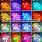 OMIKA Color Changing Indoor String Light USB Plug, 16.5ft 50 LEDs Crystal Globe Fairy Lights with Remote Timer Ambient Lighting for Girls Bedroom Home Xmas Halloween Party Decor (24 Colors)