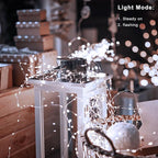 2 Pack Christmas Fairy Lights Battery Operated, 16.4Ft 50 LEDs Silver Copper Wire Twinkle Lights with 2 Lighting Modes for Christmas Bedroom Indoor Outdoor Wedding Holiday Decor(Cool White)
