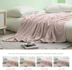 Exclusivo Mezcla Fleece King Size Blanket for Bed, 90x104 Inches Soft Cozy Jacquard Flannel Blankets, Lightweight Fuzzy Plush Warm for Winter, Camel