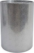 Christopher Knight Home Rache Modern Round Accent Table with Hammered Iron, Silver, 16 in x 16 in x 22.25 in