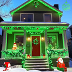 JMEXSUSS 250 LED Green String Lights - 91.5ft Christmas Lights Outdoor Waterproof, 8 Lighting Modes, Connectable Christmas Tree Light for Yard Patio Party Halloween Christmas Decorations