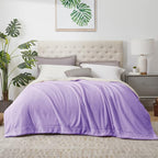 Walensee Sherpa Fleece Blanket (Twin Size 60”x80” Lavender) Plush Throw Fuzzy Super Soft Reversible Microfiber Flannel Blankets for Couch, Bed, Sofa Ultra Luxurious Warm and Cozy for All Seasons