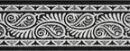 Custom Length Cut to Size Tribal Ethnic Southwestern Inspired Hallway Runner Rug, Non Slip Rubber Backed, 31 inch Wide X Customized Length, Mayan Black, 31 inch X 10 feet