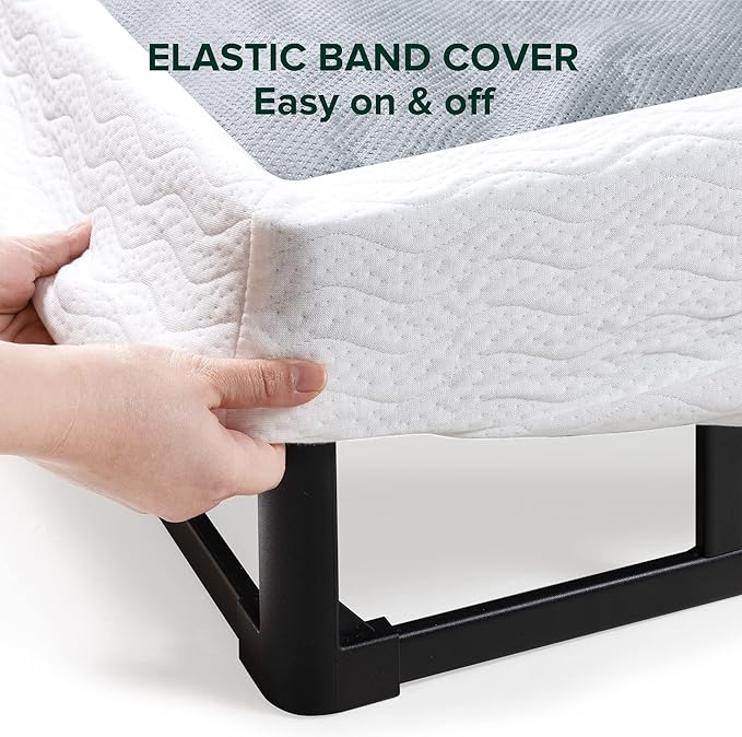 ZINUS 9 Inch Twin Metal Smart Box Spring with Quick Assembly, Mattress Foundation, Strong Metal Frame, Easy Assembly