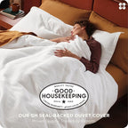 Bedsure Cotton Duvet Cover Set - 100% Cotton Waffle Weave Coconut White Duvet Cover Oversized King Size, GentleSoft™ and Breathable Bedding Set for All Season, 3 Pieces, 120"x98"