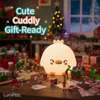 Lumipets Clara The Chick Squishy Silicone Night Light for Kids | Cute Night Light with Remote & Touch Control for Baby & Toddler Bedrooms | Color Changing Portable Animal Nightlight | Soft Mood Lamp