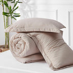 Bedsure California King Comforter Set - Warm Taupe Soft Bedding for All Seasons, Cationic Dyed Bed Set, 3 Pieces, 1 California King Size Comforter (104"x96") and 2 Pillow Shams (20"x36"+2")