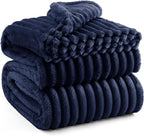 Bedsure GentleSoft Blue Full Blanket for Bed - Cozy Soft Blankets for Women, Cute Large Throws for Girls, 84x90 Inches