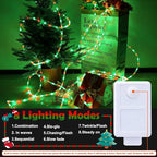 150ft LED Rope Lights Outdoor, 1080 LED Connectable and Flexible Tube Lights with 8 Modes, Waterproof LED Rope Lighting for Garden Patio Pool Bedroom PartyIndoor Outdoor Christmas Decor (Red & Green)