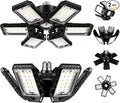 LED Garage Lights Bulb 2 Pack 180W 18000LM 6500K Led Shop Light with 6 Plus 1 Deformable Panels Basement Barn Ceiling Lights for E26/E27