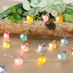 Impress Life Duck String Lights with Remote Timer, 10FT 40LEDs Cute Indoor String Lights, Warm White Glow Fairy Lights Battery Operated or USB for Bedroom Party Garden Decor
