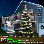 KNONEW 328FT 1000LED Rope Lights for Outside,Outdoor String Lights Waterproof 8 Modes Clear Tube Light for Indoor,Bedroom,Wedding,Garden,Patio,Christmas,Tree,Rv,Holiday Decoration(Cold White)