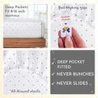 California Design Den Full Size Bed Sheets Set - 400 Thread Count Sateen, Natural 100% Cotton Sheets for Full Size Bed, Deep Pocket Cooling and Durable Bedding Set - Polka Dot