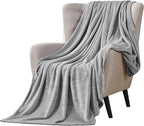Walensee Fleece Blanket Plush Throw Fuzzy Lightweight (King Size 108x90 Ash Grey) Super Soft Microfiber Flannel Blankets for Couch, Bed, Sofa Ultra Luxurious Warm and Cozy for All Seasons